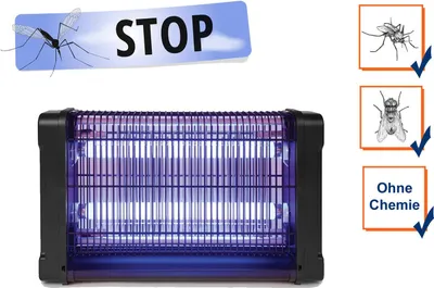 Produktbild von Perel Elektrischer UV Insektenvernichter innen, 2800V Hochspannungsgitter, leise Fliegenlampe mit