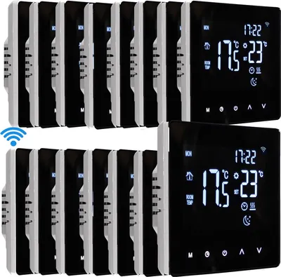 Produktbild von 15X Tuya Digital WiFi Thermostat Smart Raumthermostat für Warmwasserbereitung Wöchentlich Programmierbare Temperaturregler für Fußbodenheizung Wasserheizung, Weiss