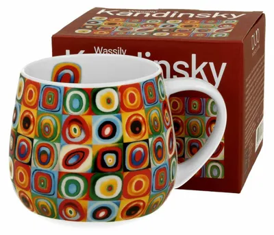 Zdjęcie produktu dla Kubek Baryłka Kandinsky 430 ml porcelana do herbaty i napoi abstrakcyjny