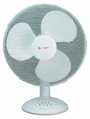 Produktbild von Tischventilator, 45 W, ø40 cm, 3 Geschwindigkeiten, weiß