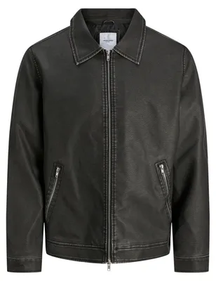 Produktbild von Jack & Jones 12278839_2161_XL, Feldjacke, Uni, Erwachsener, Reißverschluss, Polyester, Schwarz
