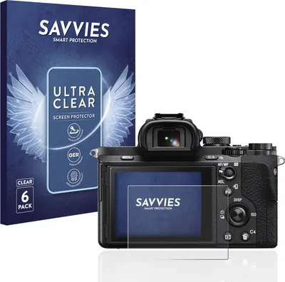 Produktbild von 6x Für Sony Alpha 7 II (ILCE-7M2) Schutzfolie Savvies Displayschutz Display Schutz Folie Klar Transparent