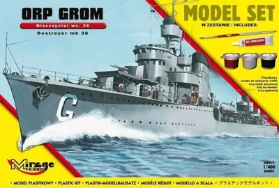 Produktbild von Zerstörer ORP „GROM“ – Mirage Hobby
