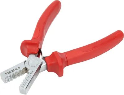 Obrázok produktu pre Kliešte na káble PZ0.252.5, červené, 0,252.5 mm, na odizolovanie a krimpovanie vodičov, náradie pre elektrikára