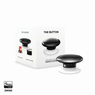 Produktbild von Fibaro The Button Schwarz Panikknopf Drahtloser Alarm