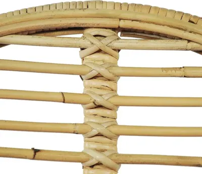 Imagen del producto de vidaXL: Juego de 4 sillas de comedor, ratán natural