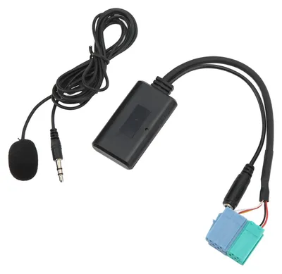 Immagine prodotto di Cavo adattatore di ingresso ausiliario senza fili per auto Bluetooth 5.0 con sostituzione del microfono per Becker