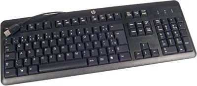 Zdjęcie produktu dla HP 672647-053, Pełnowymiarowy (100%), Przewodowa, USB, Membranowa, AZERTY, Czarny