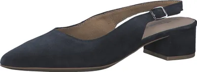 Produktbild von Tamaris Damen Pumps Leder Slingback spitz Blockabsatz 1-29500-20, Größe:40 EU, Farbe:Blau