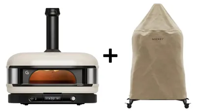 Produktbild von Gozney Set Dome XL Pizzaofen + Abdeckhaube lang Créme