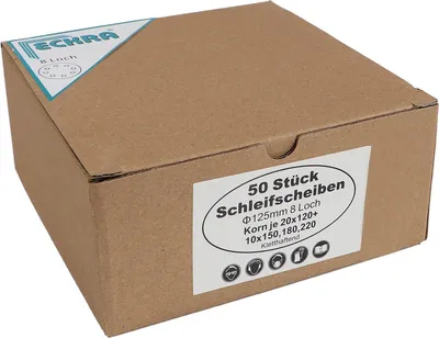 Produktbild von Eckra Schleifscheiben Mix 125mm 50 Blatt Korn 120 150 180 220