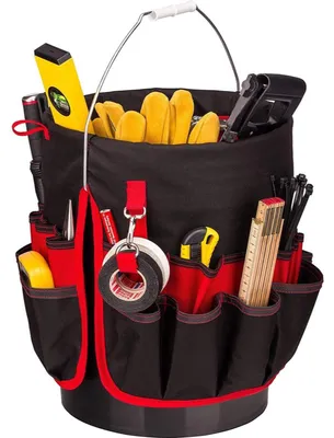 Image de Organisateur d'outils - Sac à outils multifonctionnel - Pratique et spacieux - Sac à outils en toile - Idéal pour les artisans - Convient aux électriciens
