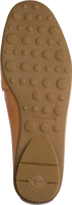 Produktbild von Tamaris Damen Leder Slipper glänzende Spange 1-24622-46, Größe:41 EU, Farbe:Braun