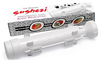 Sushi-Set aus Kunststoff, Weiß, 30 x 6 x 6 cm