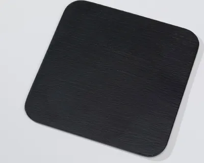 Produktbild von Kerzenteller Flachteller Quadratisch Alu Schwarz 12 x 12 cm ideal für Kerzen, Taufkerzen, Hochzeitskerzen, Trauerkerzen