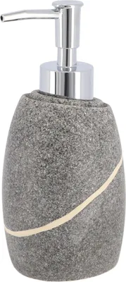 Produktbild von Tendance Seifenspender 240 ml grau 8,5 cm x 9,1 cm x 17 cm Polyresin
