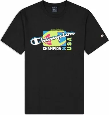 Obrázok produktu pre Pánske tričko s krátkym rukávom Champion Crewneck Black - L