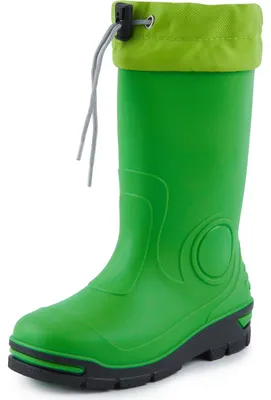 Image de Ladeheid enfants filles garçons bottes en caoutchouc chaussures de pluie LARB014 (vert, 21)