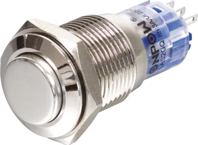 Produktbild von Blanko Vollmetalltaster ehaben mit Lötanschluss