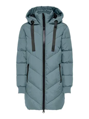 Produktbild von JDY Damen Jdyskylar Padded Hood Jacket Otw Noos Steppmantel, Stormy Weather/Deta