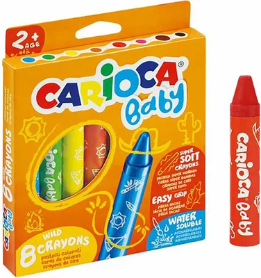 Immagine prodotto di Scatola 8 matite colorate carioca baby carioca baby carioca 42892