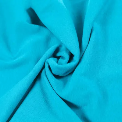 Bündchenstoff elastisch aquamarin