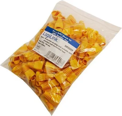 Produktbild von LogiLink MP0009, Kabelschuh, Gelb, RJ-45, 100 Stück(e)