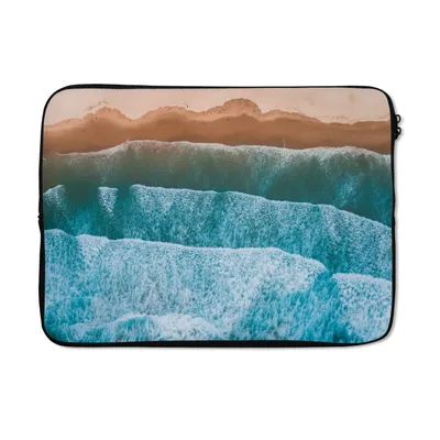 Produktbild von MuchoWow® Laptop Hülle 14 ZollMeer - Golf - Muster Laptoptasche - Laptoptasche - Stoßsicher - Schutzhaube