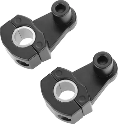 Immagine prodotto di Morsetti manubrio moto 12 mm o 28 mm per Suzuki Yamaha Kawasaki Bmw Honda (nero)