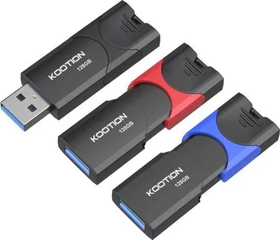 Produktbild von 128 GB USB-Sticks 3er Set - USB 3.0 Flash-Speicher mit Löschfunktion