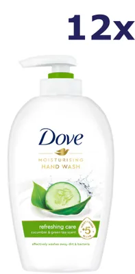 Produktbild von 12x Dove Handzeep Pompje - Cucumber & Green Tea 250ML
