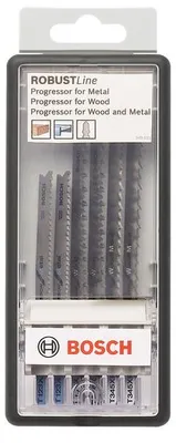 Produktbild von Bosch Stichsägeblatt-Set Robust Line Wood Expert T-Schaft, 6-teilig 2607010572 Sägeblatt (2607010572)