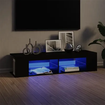 Immagine prodotto di Mobile TV con luci LED nero 135x39x30 cm