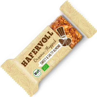 Produktbild von Hafervoll Organic-Flapjack Sweet & Salty Almond 60g