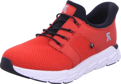 Produktbild von Rieker Damen-Sneaker-Slipper Ready2GO Rot-Schwarz-Weiß, Farbe:rot, EU Größe:43