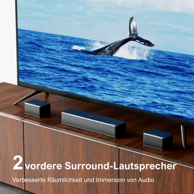 Produktbild von ULTIMEA 7.1 Virtueller Surround Sound System für TV, Spitzenleistung 410W, Soundbar mit einstellbarem Subwoofer und Surround-Box, APP-Steuerung