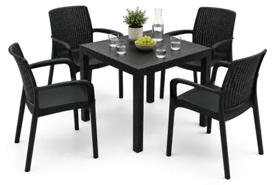 Produktbild von Mataga - Gartenlounge-Set, Anthrazit, 4 Sitze Italy
