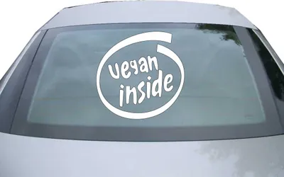 Produktbild von Indigos UG - Aufkleber Heckscheibe & Motorklappe DE2242 - weiß - 600x599 mm - Wintergerät - Auto Scheiben Fenster Heckklappe Tuning Racing JDM - Die cut