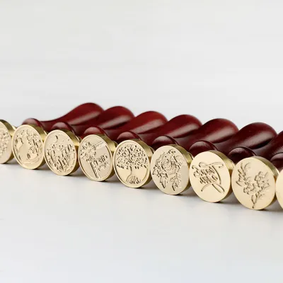 Produktbild von Buchstaben-Wachssiegel-Stempel-Set, handgefertigt, DIY-Umschlag, Weihnachtsgeschenk