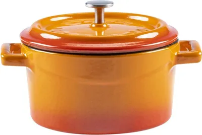 Immagine prodotto di LAVA Metal Pentola Ø 10 cm, 0,35 l, ghisa, arancione LAVA METAL LVYTC10K2OR