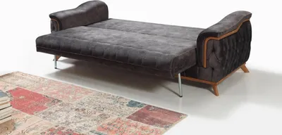 Zdjęcie produktu dla Sofa rozkładana z regulowanym oparciem Kanapa Meble Sofa Tapicerka 3 siedziska