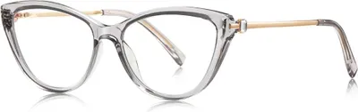 Imagen del producto de VeyRey: Gafas de sol estilo "cat-eye" para mujer, que bloquean la luz azul, con lentes transparentes de la marca Overhunk