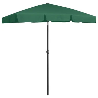 Produktbild von vidaXL Strandschirm Grün 180x120 cm
