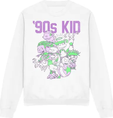Productafbeelding van Nickelodeon - "90s Kid" sweatshirt voor heren/dames, uni model, TV12876 (maat M) (wit)