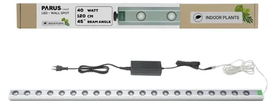 Produktbild von Parus by Venso Wall Spot 120cm, Abstrahlwinkel 45°, LED Wachstumslampe, Grow Light für Zimmerpflanzen und Grünpflanzen, Fassaden- und Wandbegrünung