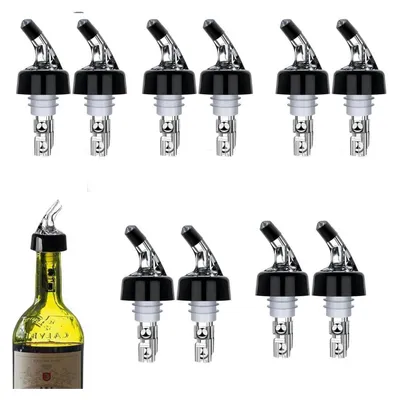 Produktbild von 10 Stück Automatisch gemessener Flaschenausgießer Quick Shot Spirituosenausgießer Getränke Wein Cocktail Spender Home Bar Werkzeuge 30 ml