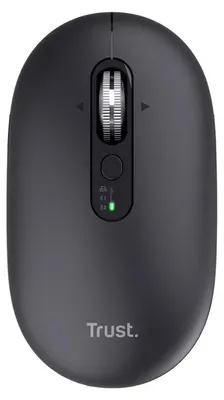 Produktbild von Trust Seron Slim Multi, Beidhändig, Optisch, RF Wireless + Bluetooth, 3200 DPI, Schwarz