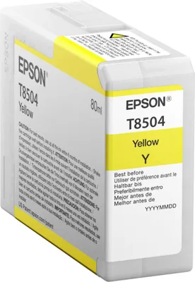Image de Epson T8504 - 80 ml - Jaune - Originale - Cartouche d'encre - pour SureColor P800, P800 Designer Edition, SC-P800