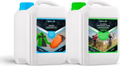 Image de SkinStar Détergent pour textiles en duvet + Wash-In Imprégnation double pack de 2,5L chacun