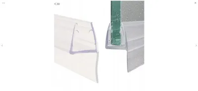 Produktbild von Duschkabinen-Dichtung 200 cm für 4–6 mm Glas, Duschtürdichtung, Duschwand-Dichtung US-01